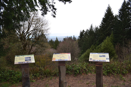 Interpretive signage at viewpoint Interpretive signage at viewpoint