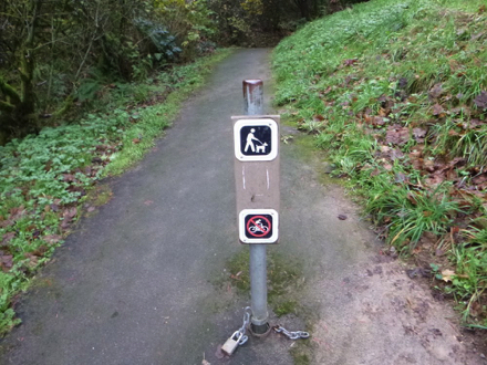 Dogs must be on a leash and bikes are not allowed Dogs must be on a leash and bikes are not allowed