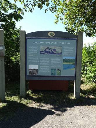 Interpretive sign at the north parking lot Interpretive sign at the north parking lot