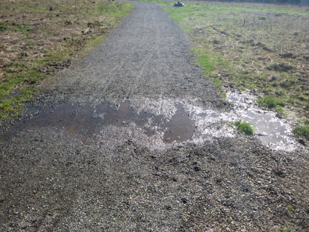 There may be uncontrolled runoff on natural surface trails There may be uncontrolled runoff on natural surface trails