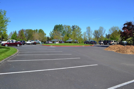 Parking lot – by playground and picnic shelters Parking lot – by playground and picnic shelters