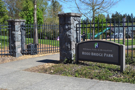 Rood Bridge Park entrance Rood Bridge Park entrance